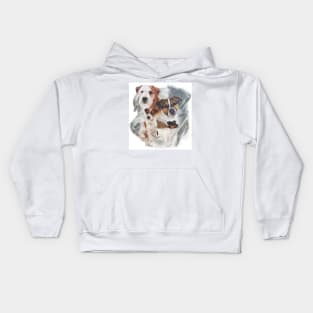 Parson Russel Terrier Grouping Kids Hoodie